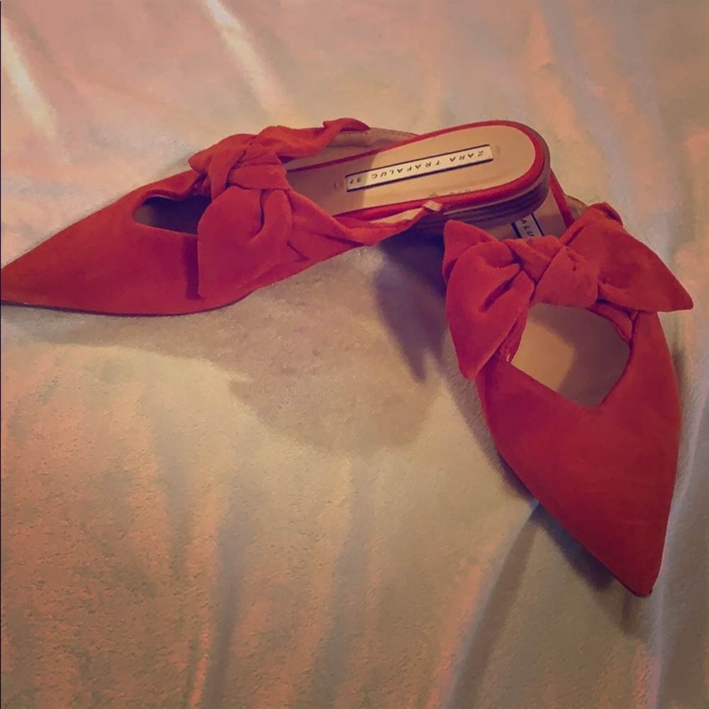 Zara suede mule👄👄👄